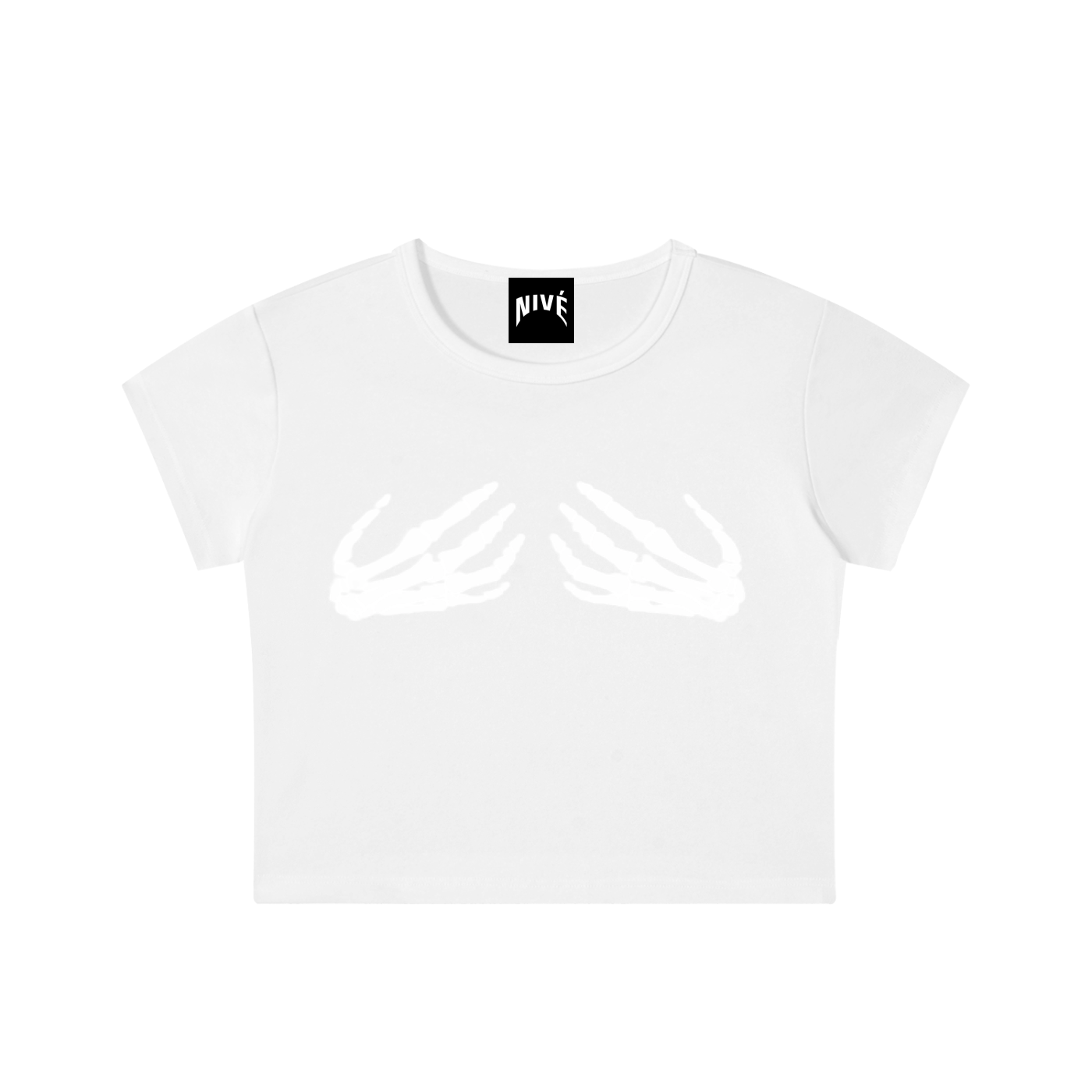 Skeleton Hands Crop Top