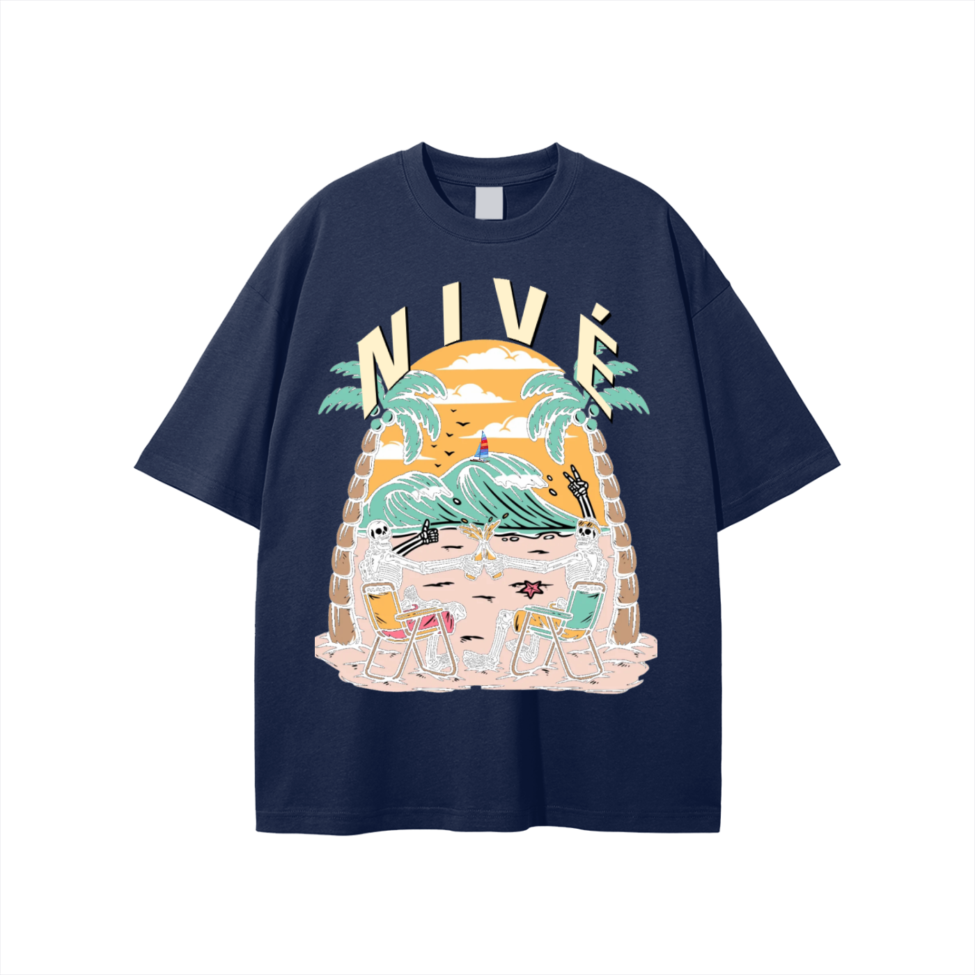 DEAD AT THE BEACH TEE