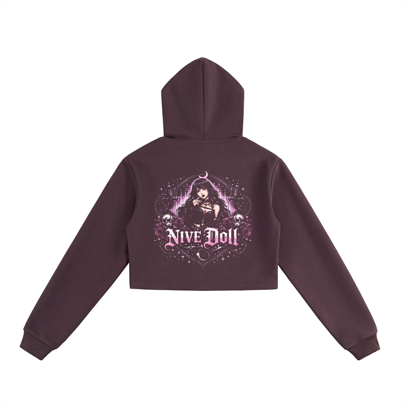 NIVÉ Doll Cropped Zip-Up Hoodie SET