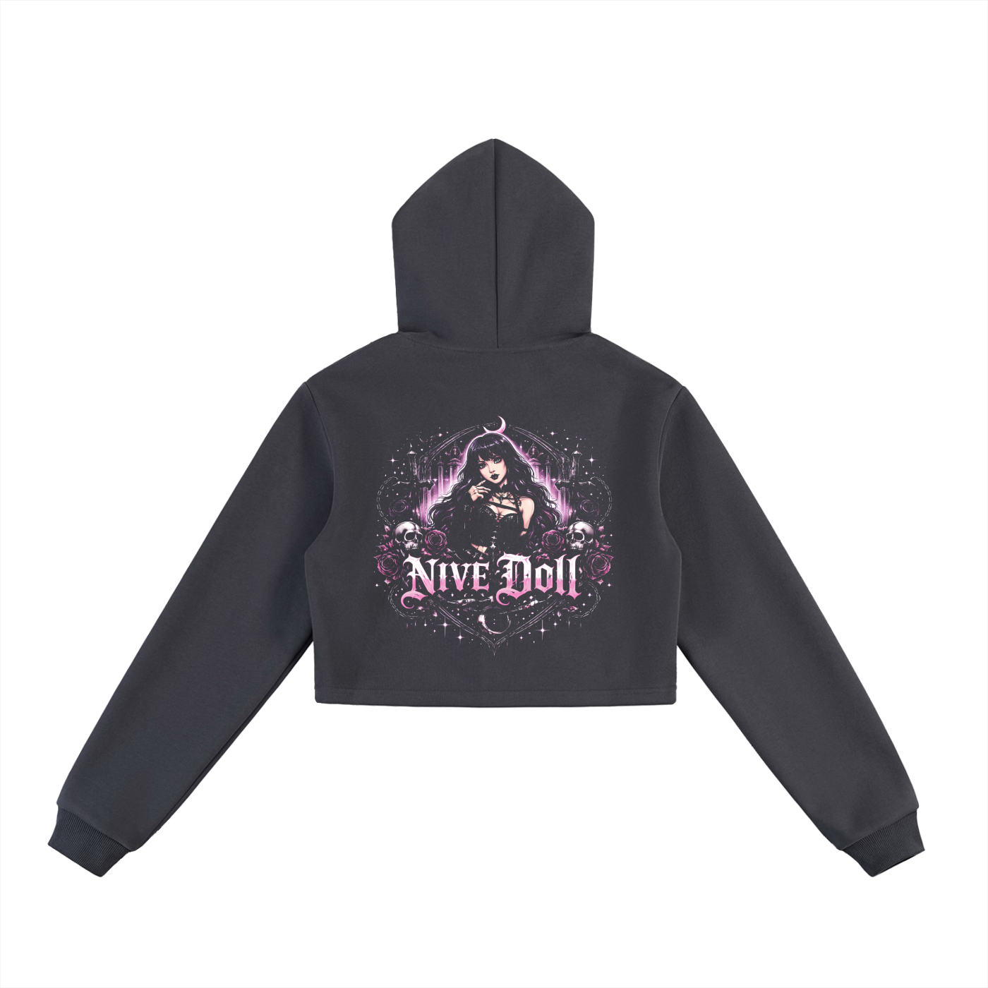 NIVÉ Doll Cropped Zip-Up Hoodie SET