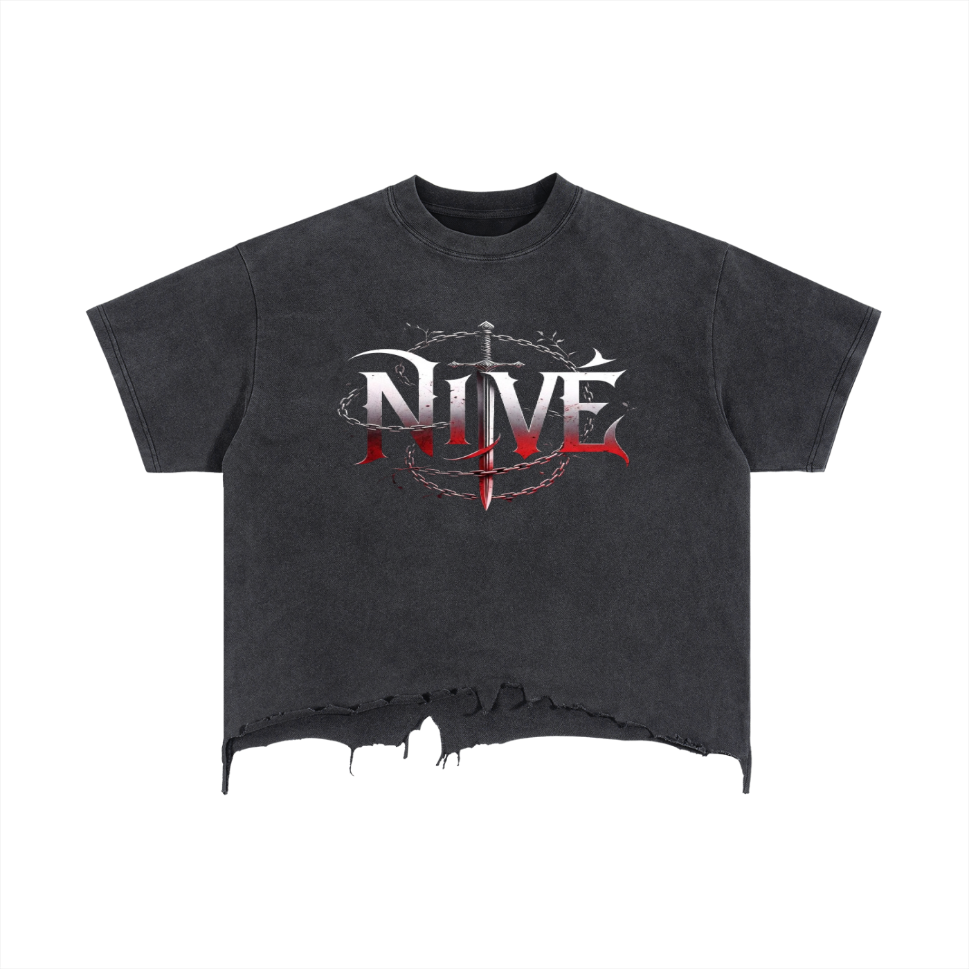 Boxy Distressed T-Shirt