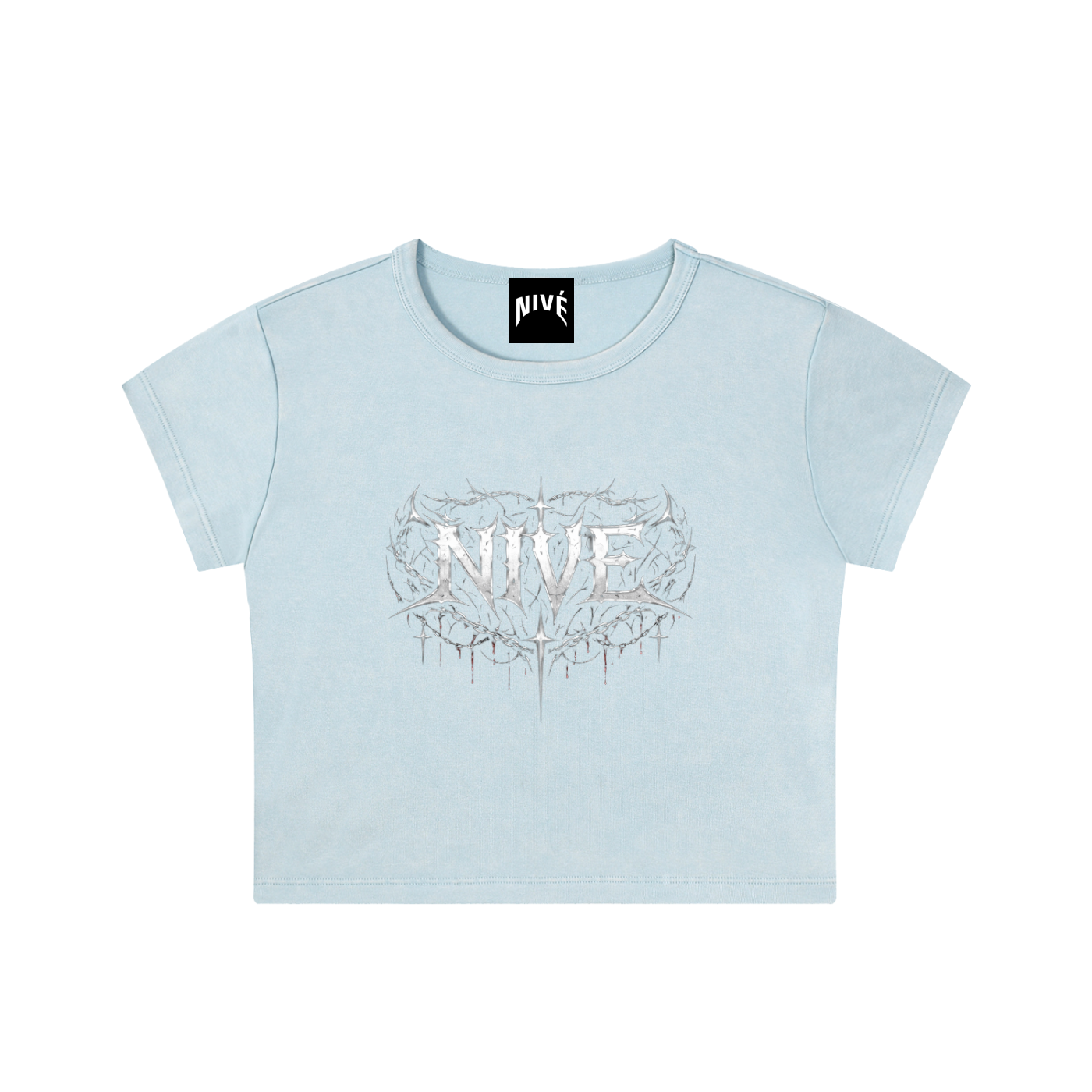 Snow Washed Crop Top