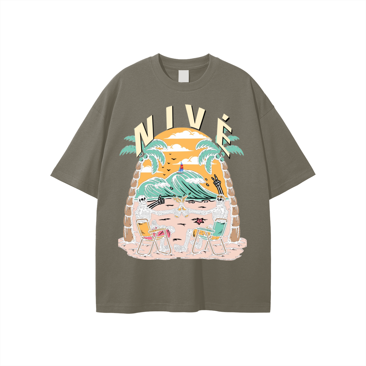 DEAD AT THE BEACH TEE