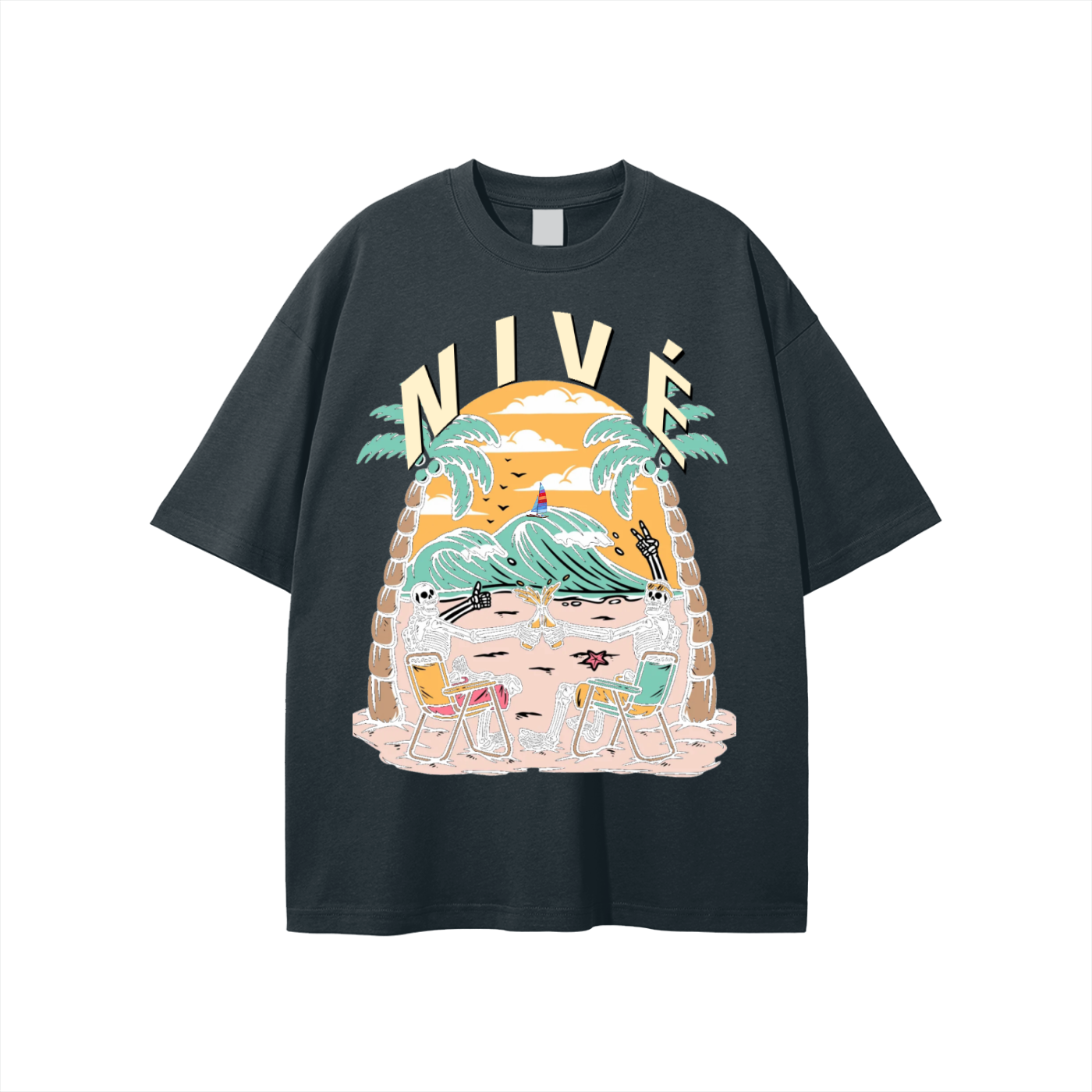 DEAD AT THE BEACH TEE