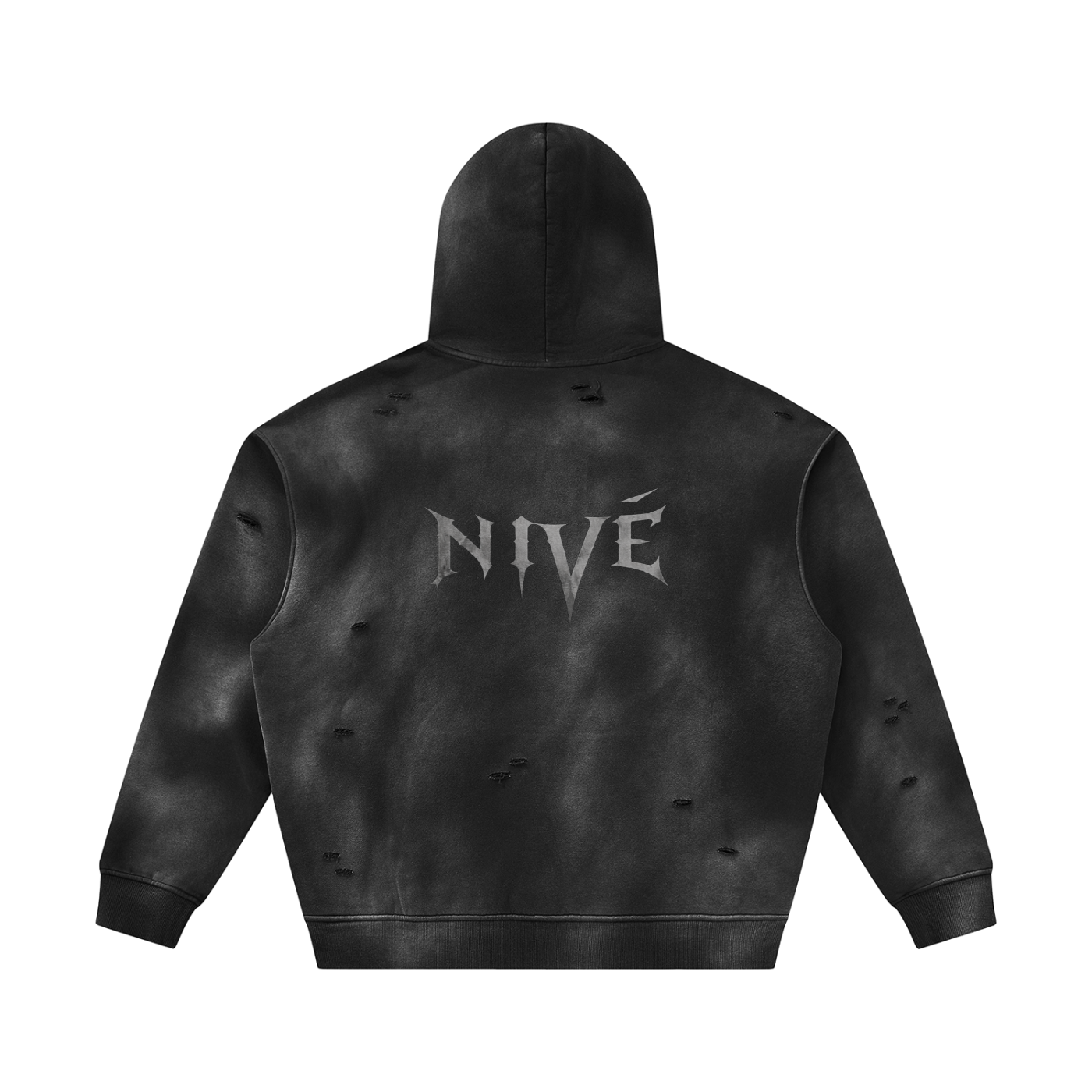 Sunfade Frayed Fleece Hoodie SET