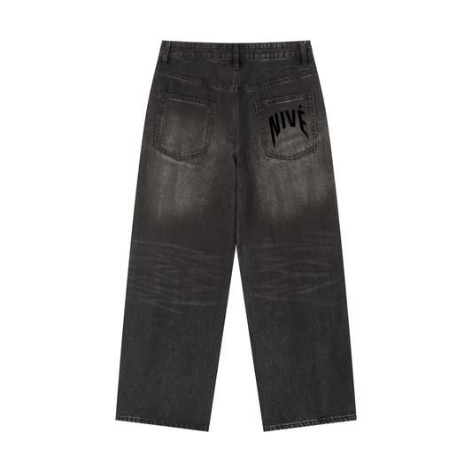 Vintage Wash Heavyweight Denim Jeans