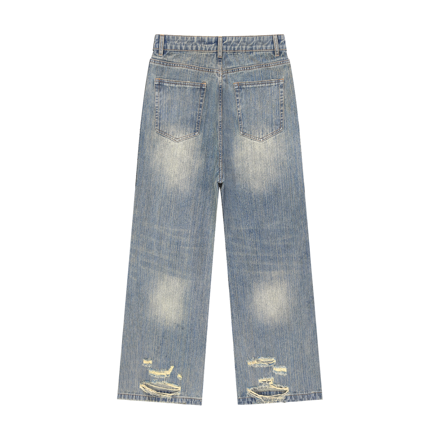 NV QUAD LOGO Distressed Denim Jeans