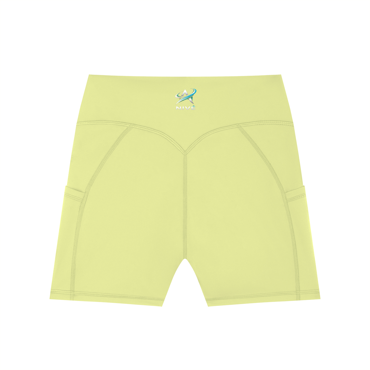 NIVÉ ATHLETICS Women's High-Waisted Pocket Biker Shorts