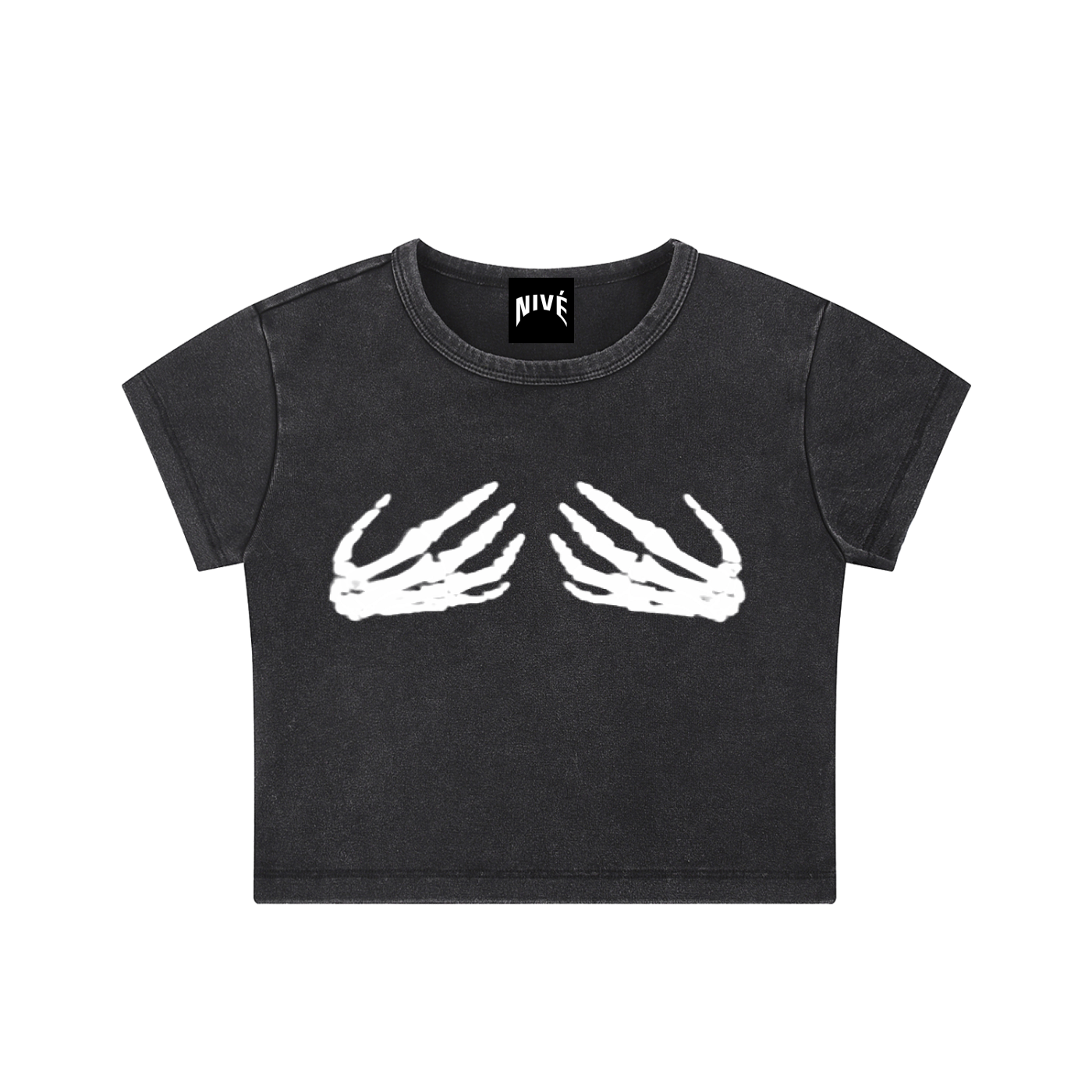 Skeleton Hands Crop Top