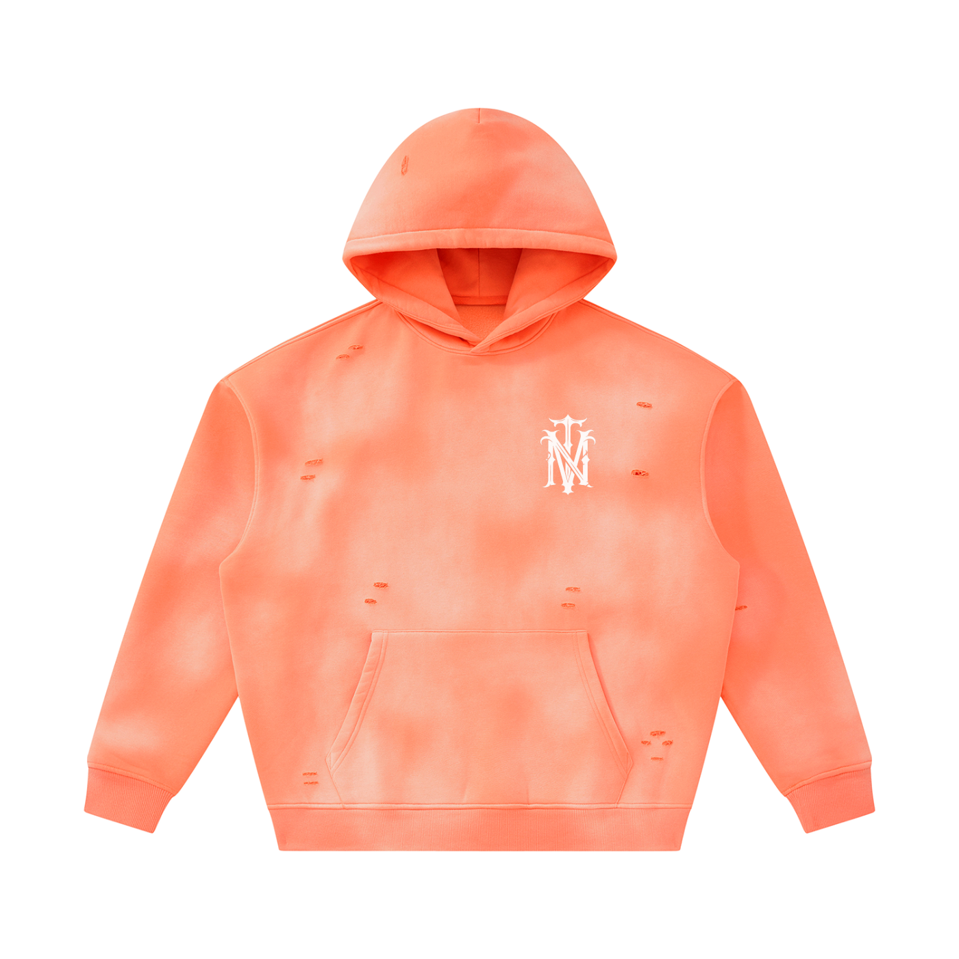 Sunfade Frayed Fleece Hoodie SET