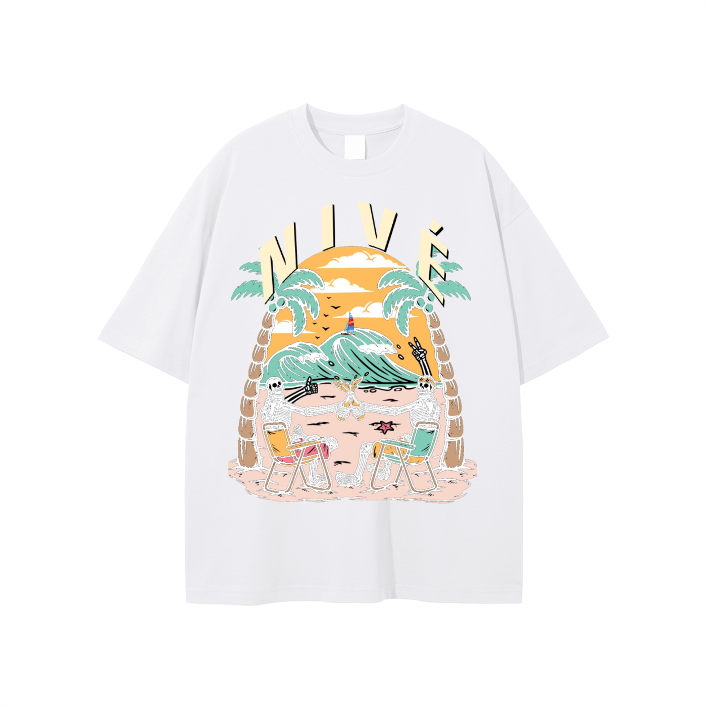 DEAD AT THE BEACH TEE