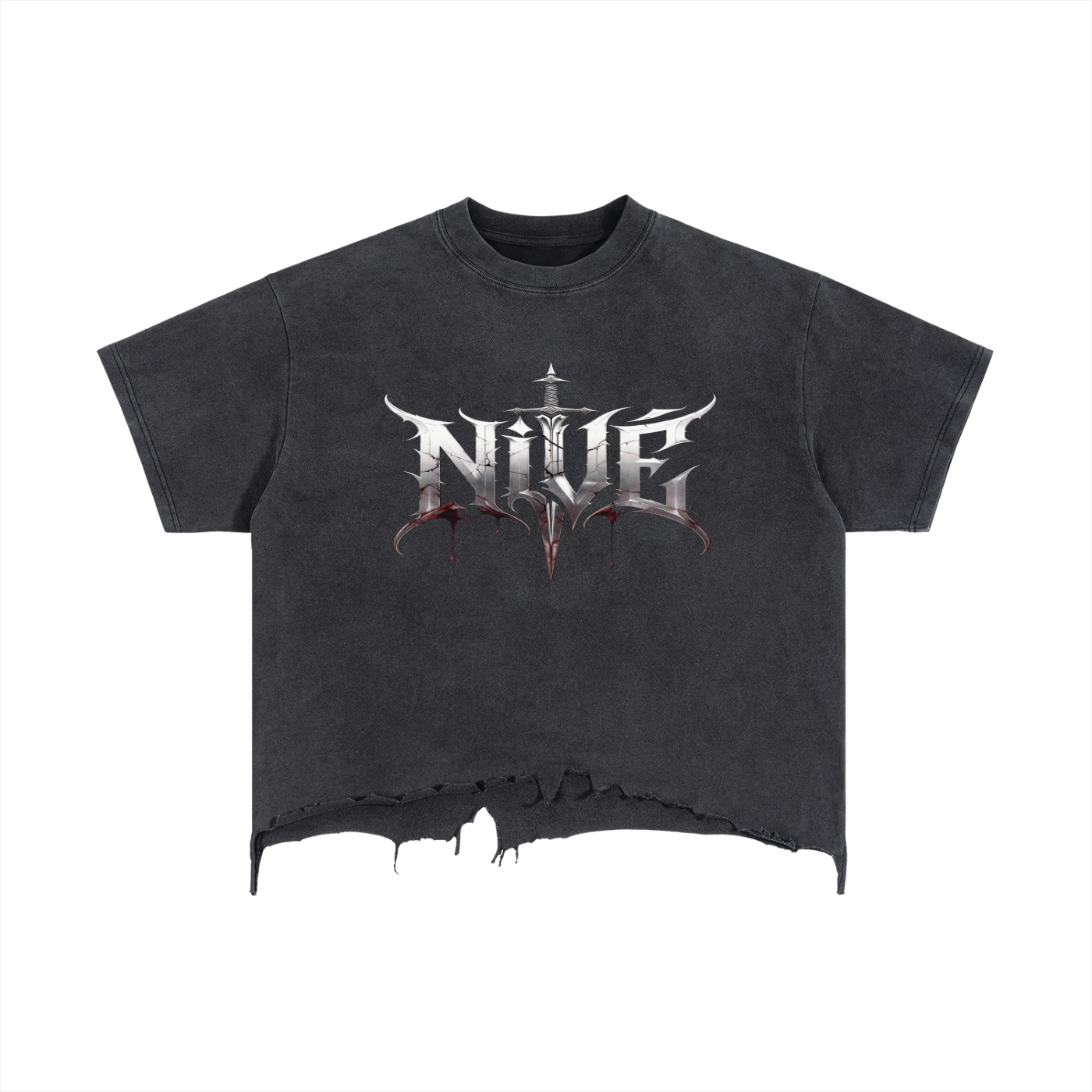 Boxy Distressed T-Shirt