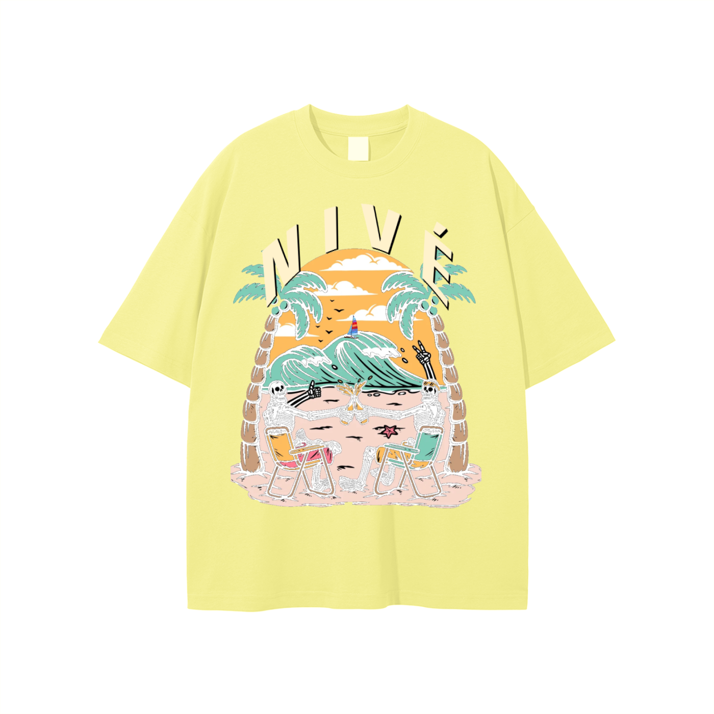 DEAD AT THE BEACH TEE