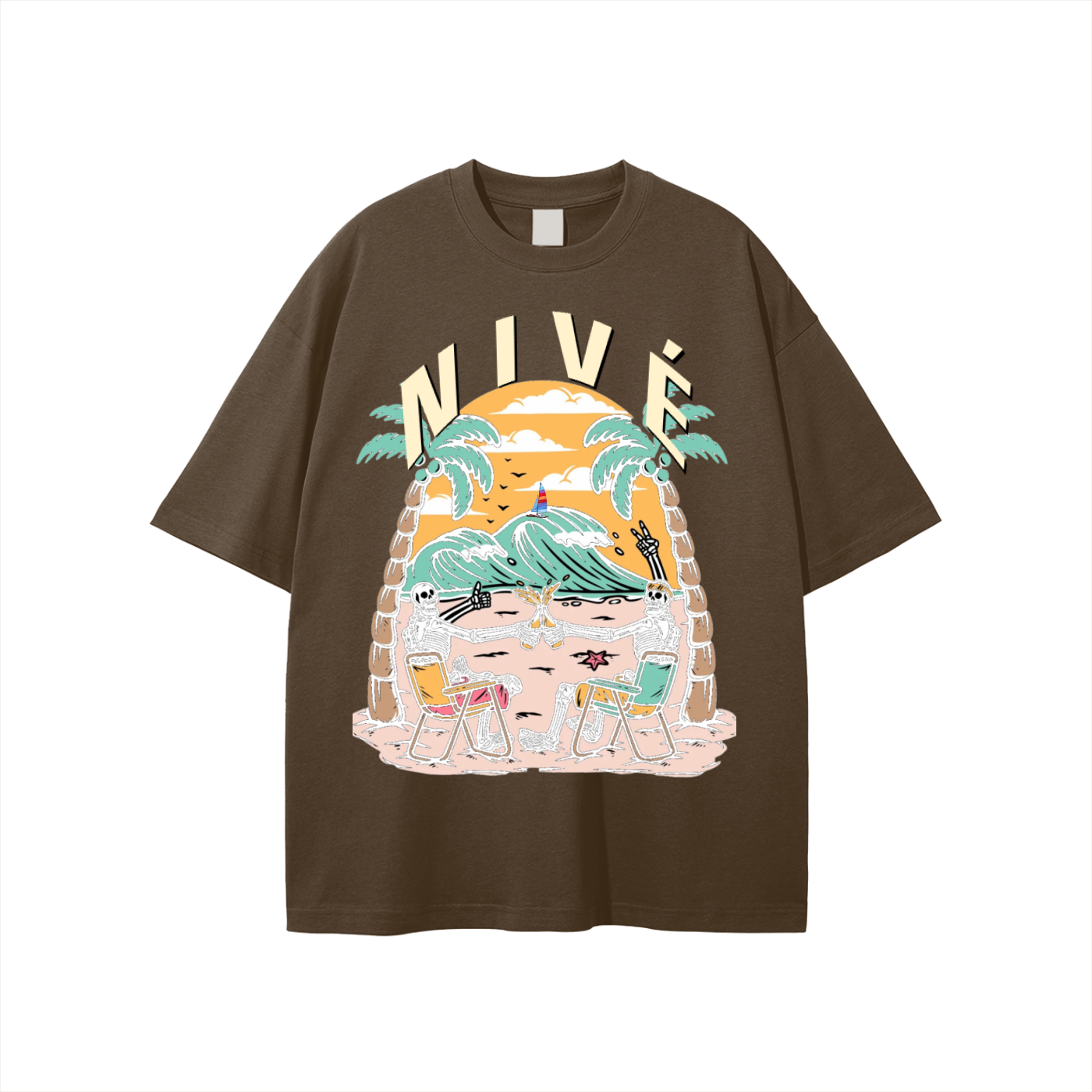 DEAD AT THE BEACH TEE