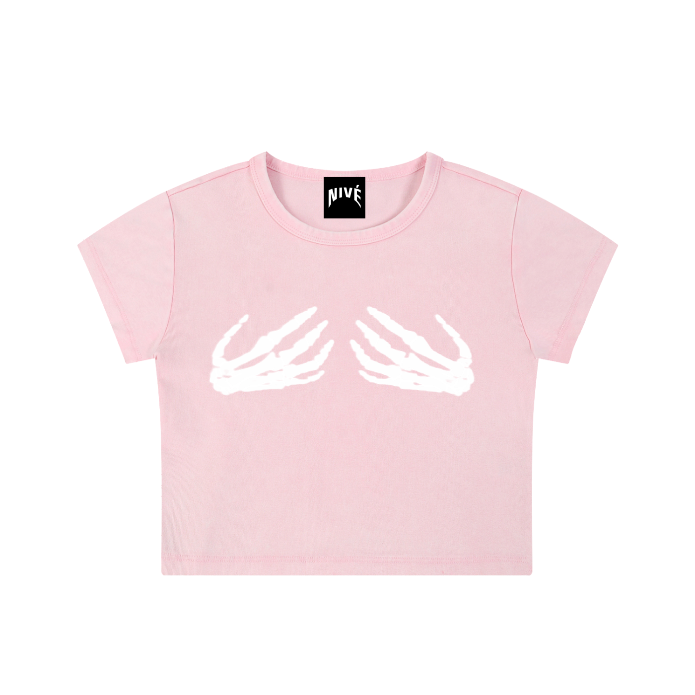 Skeleton Hands Crop Top