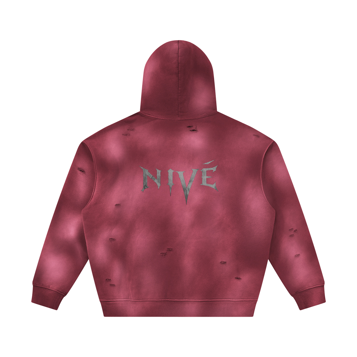 Sunfade Frayed Fleece Hoodie SET