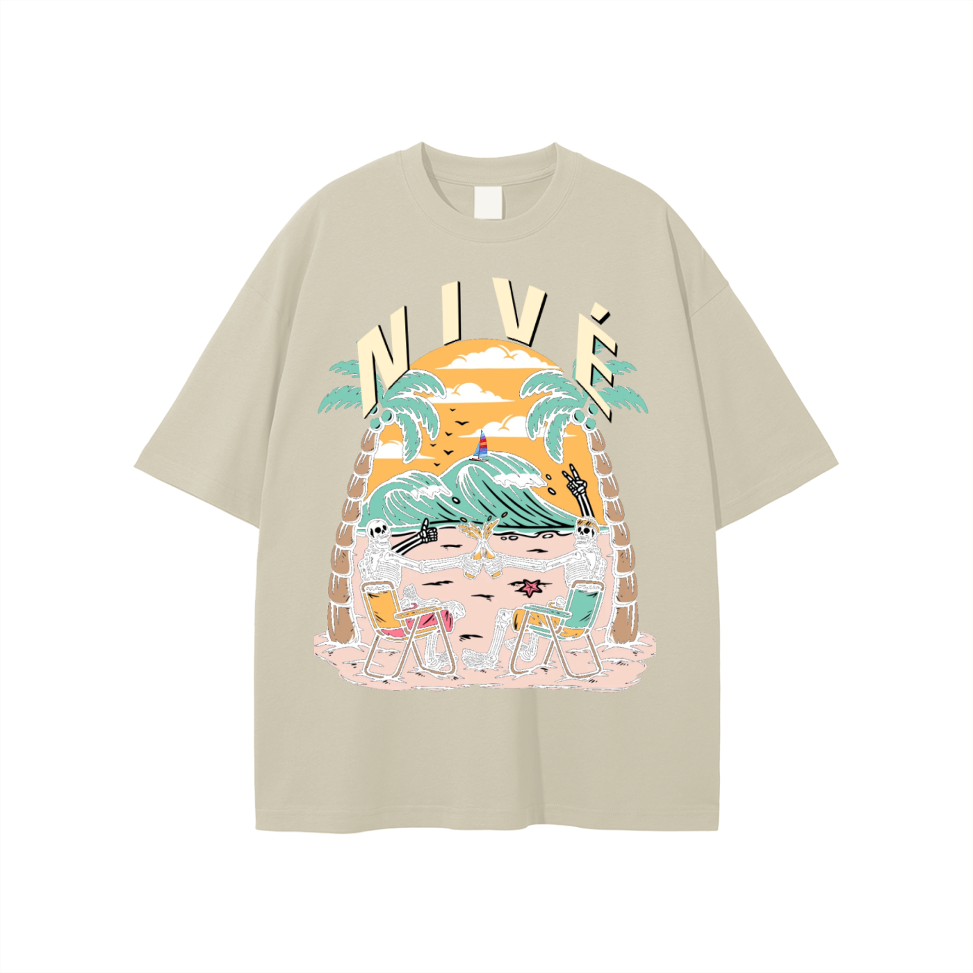 DEAD AT THE BEACH TEE