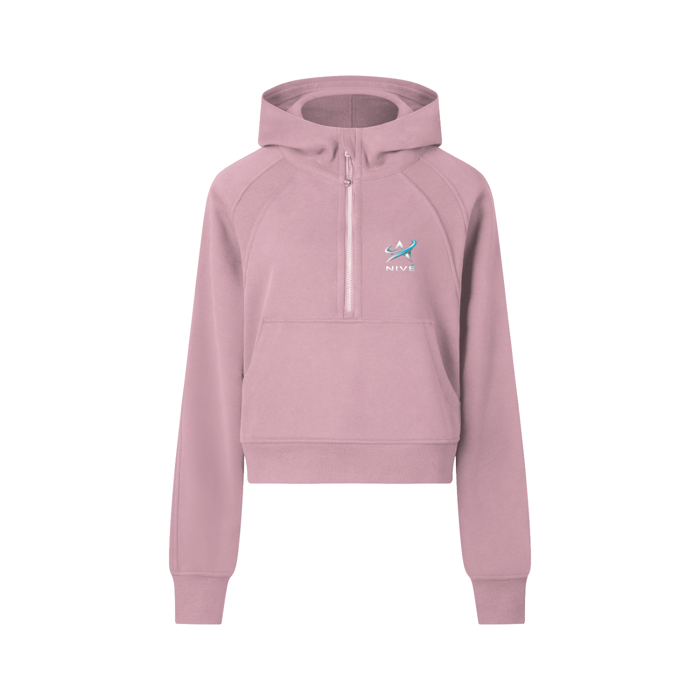 NIVÉ ATHLETICS Cropped Half-Zip Hoodie