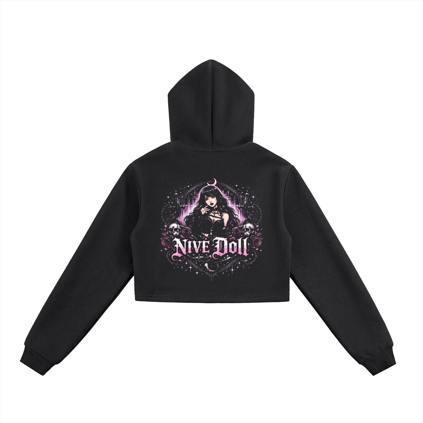 NIVÉ Doll Cropped Zip-Up Hoodie SET