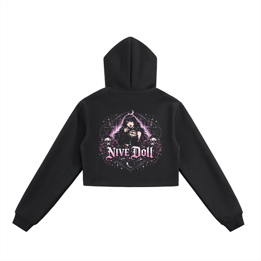 NIVÉ Doll Cropped Zip-Up Hoodie SET