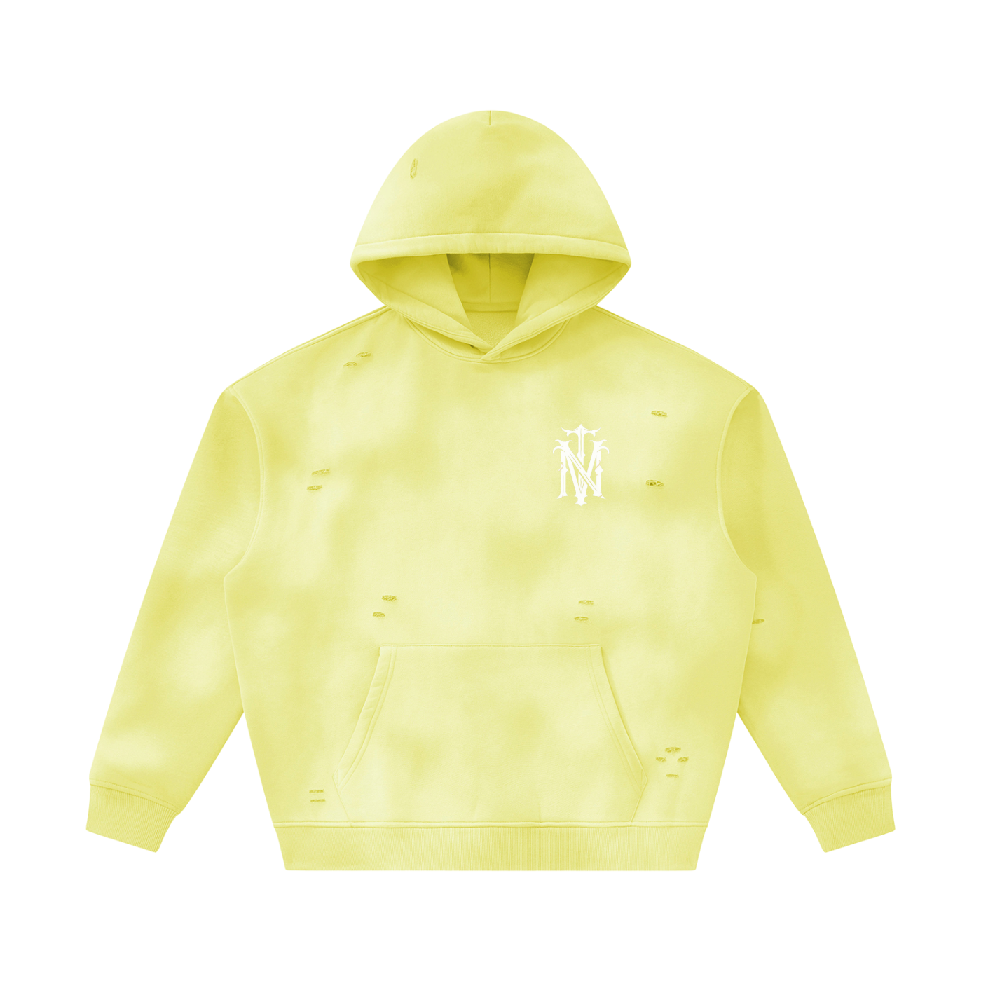 Sunfade Frayed Fleece Hoodie SET