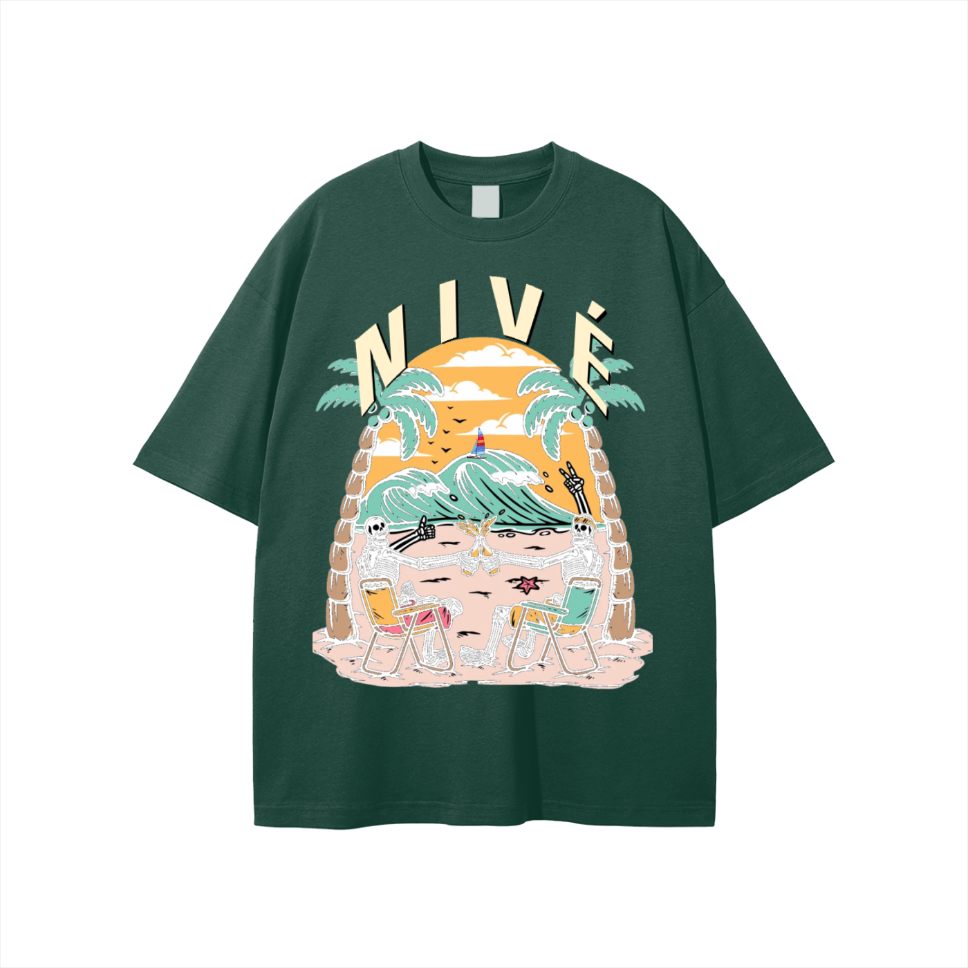 DEAD AT THE BEACH TEE