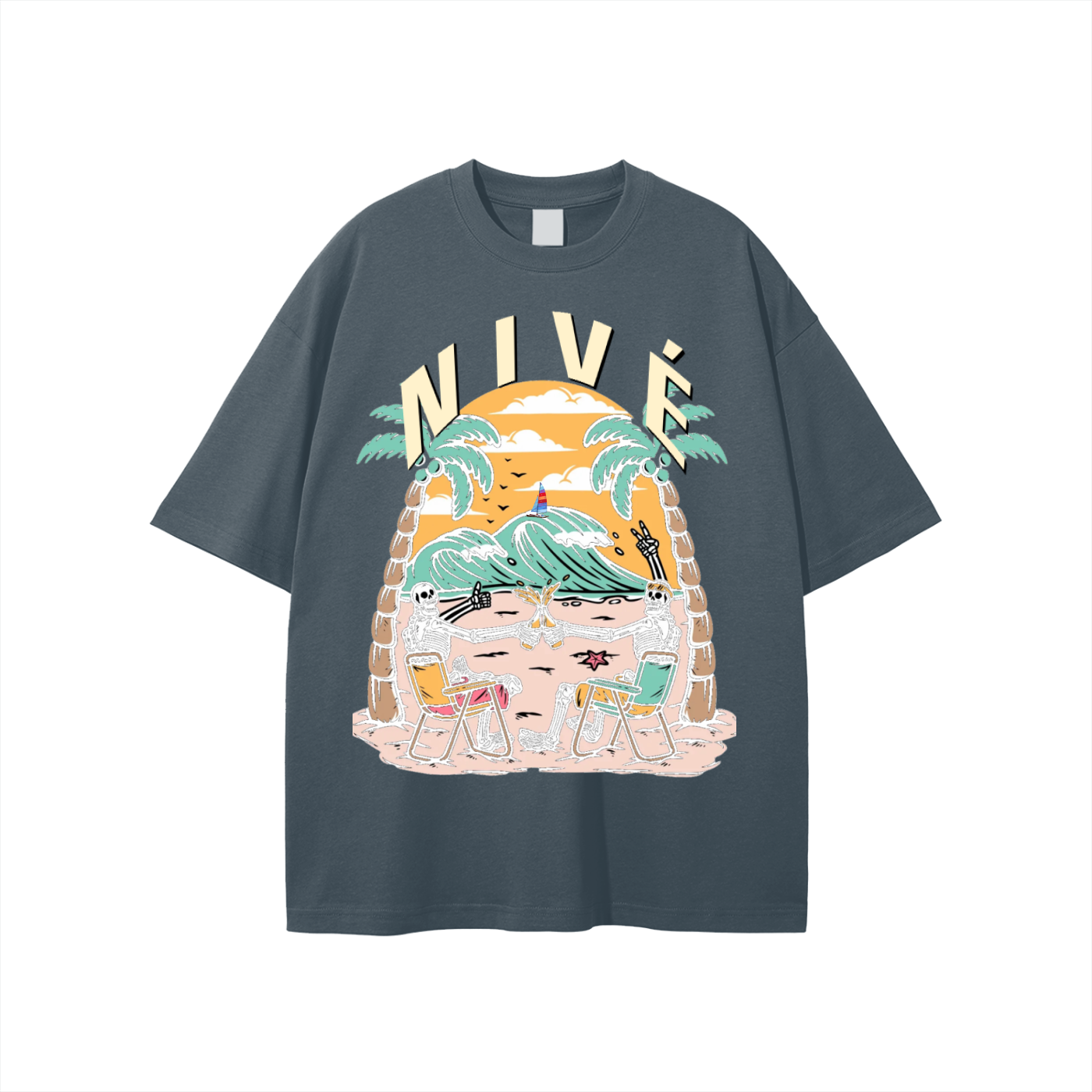 DEAD AT THE BEACH TEE