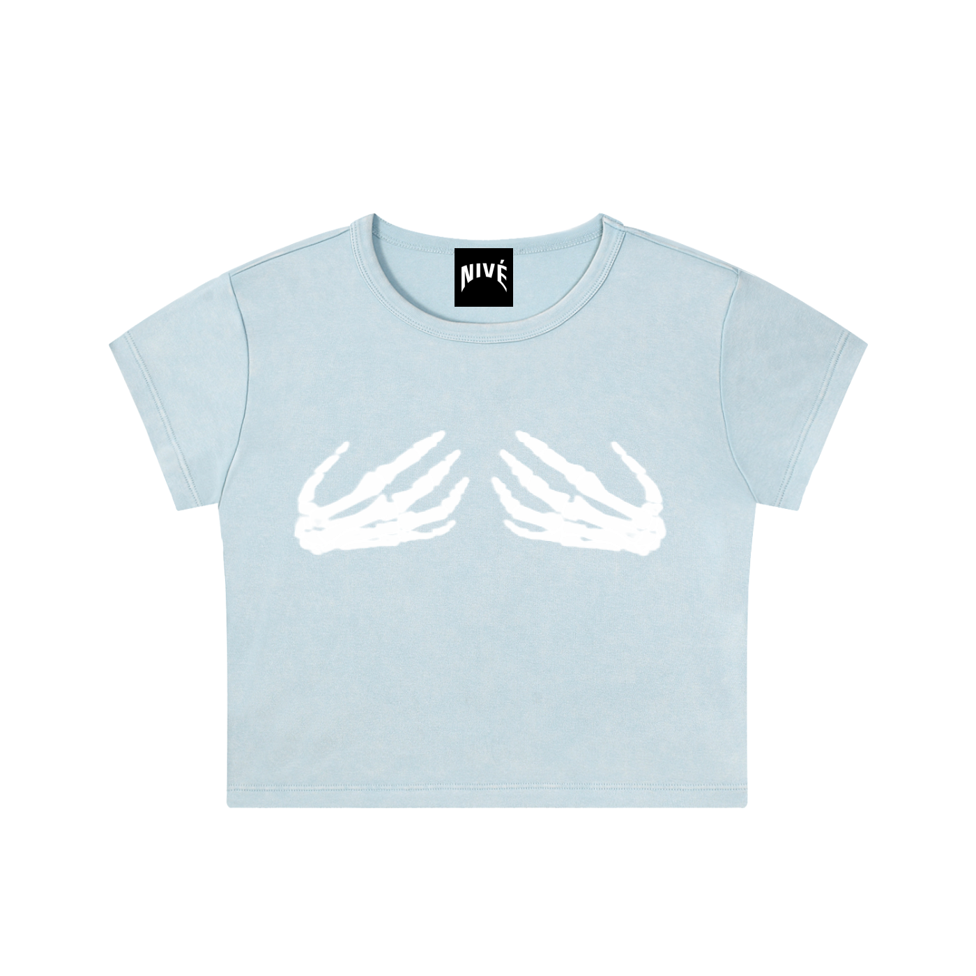 Skeleton Hands Crop Top