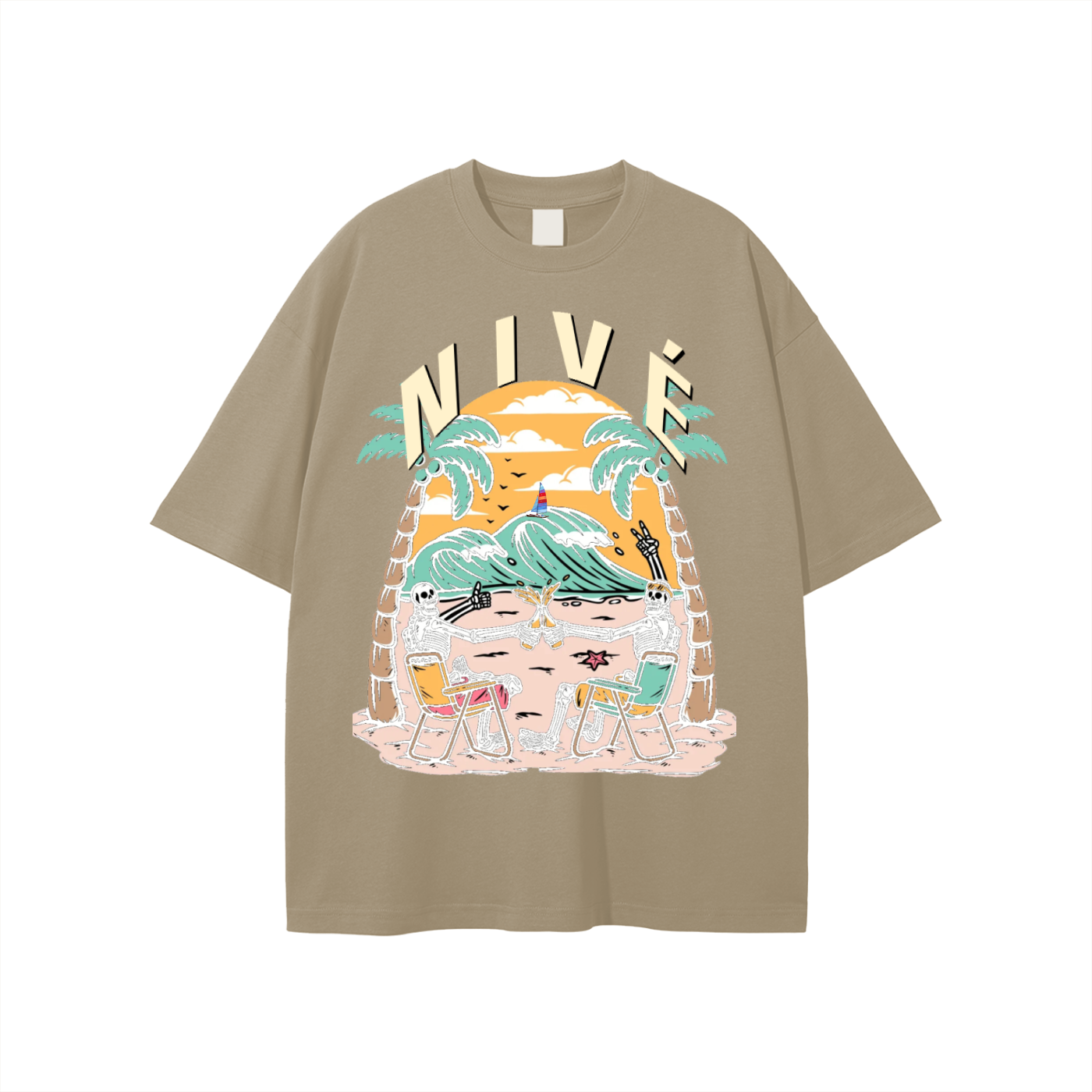 DEAD AT THE BEACH TEE