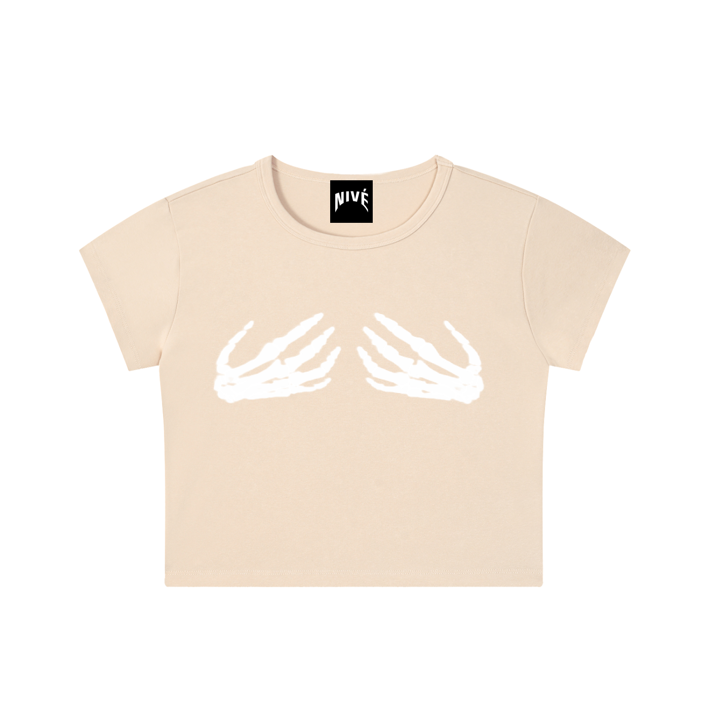 Skeleton Hands Crop Top