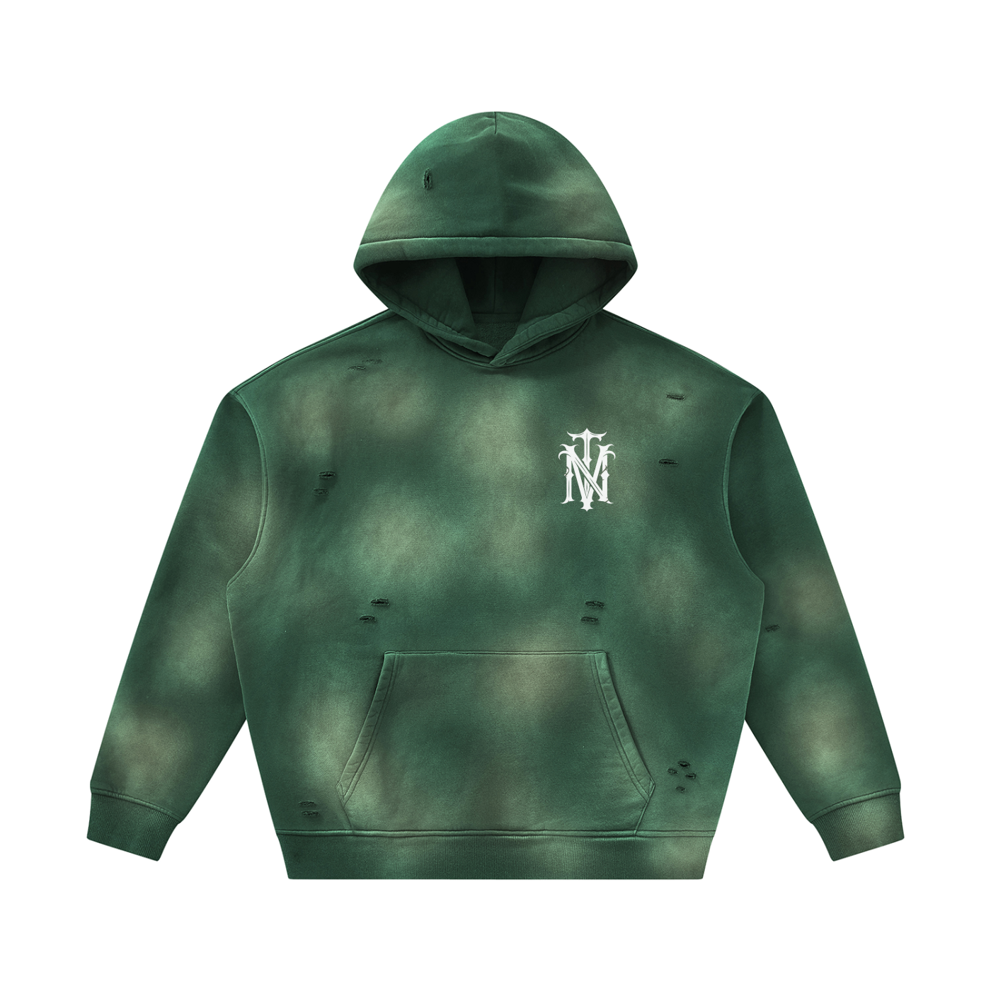 Sunfade Frayed Fleece Hoodie SET