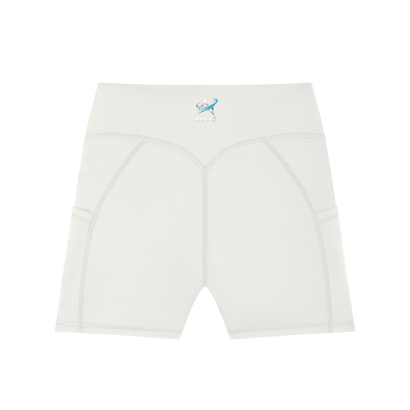 NIVÉ ATHLETICS Women's High-Waisted Pocket Biker Shorts