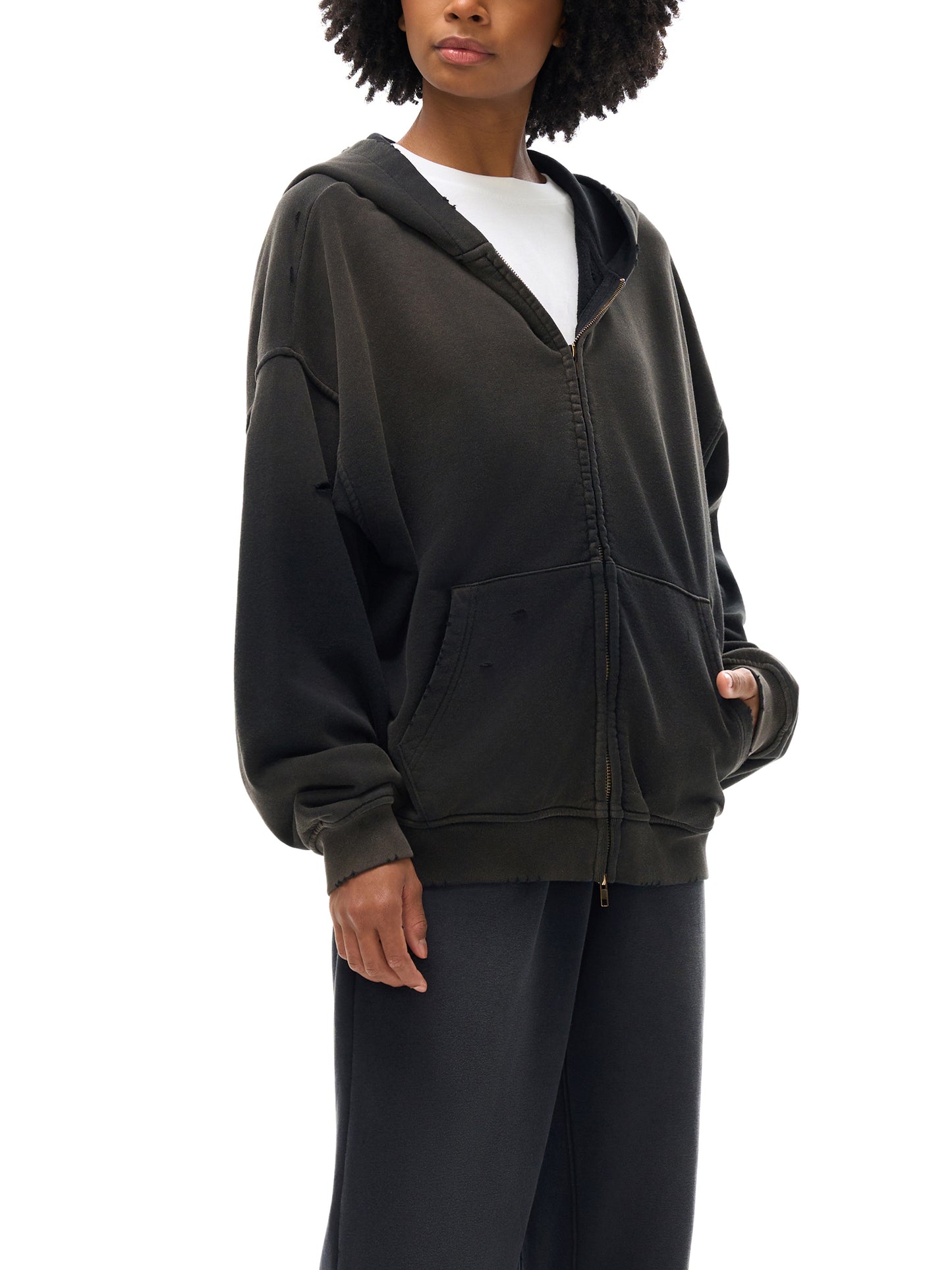 NIVÉ METAL ZIP HOODIE
