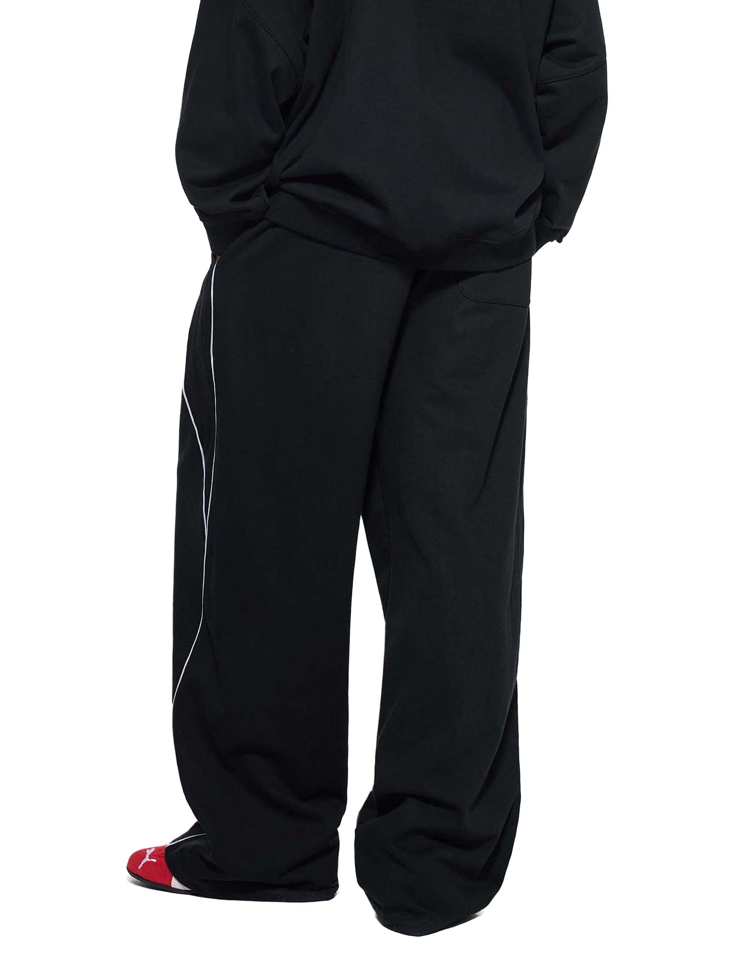 Reflection Striped Straight-Leg Sweatpants SET