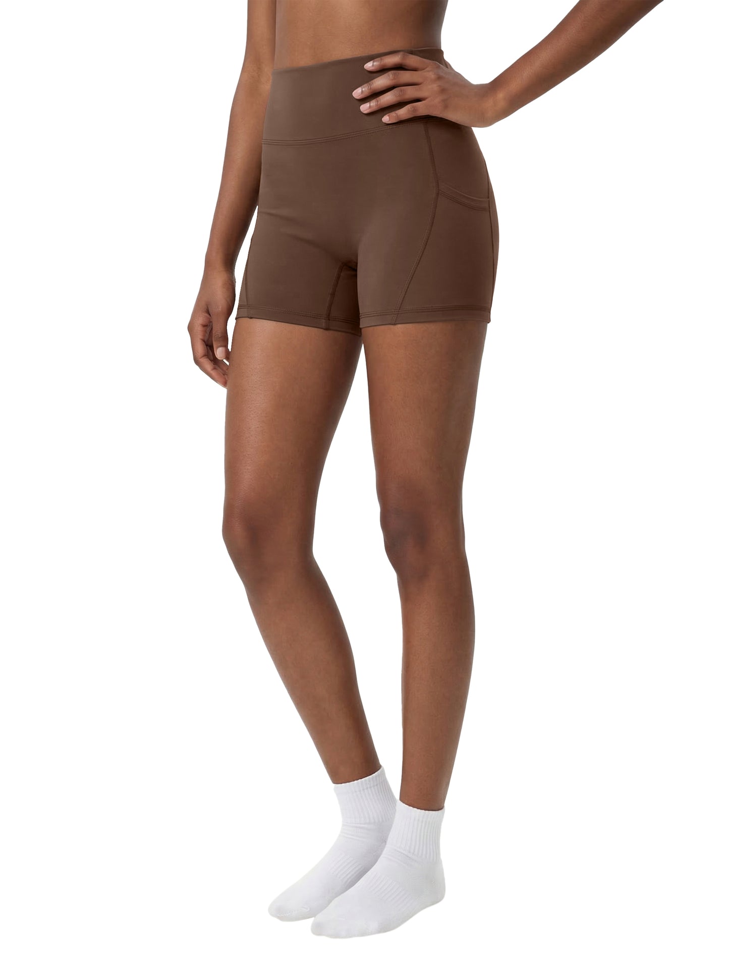 NIVÉ ATHLETICS Women's High-Waisted Pocket Biker Shorts