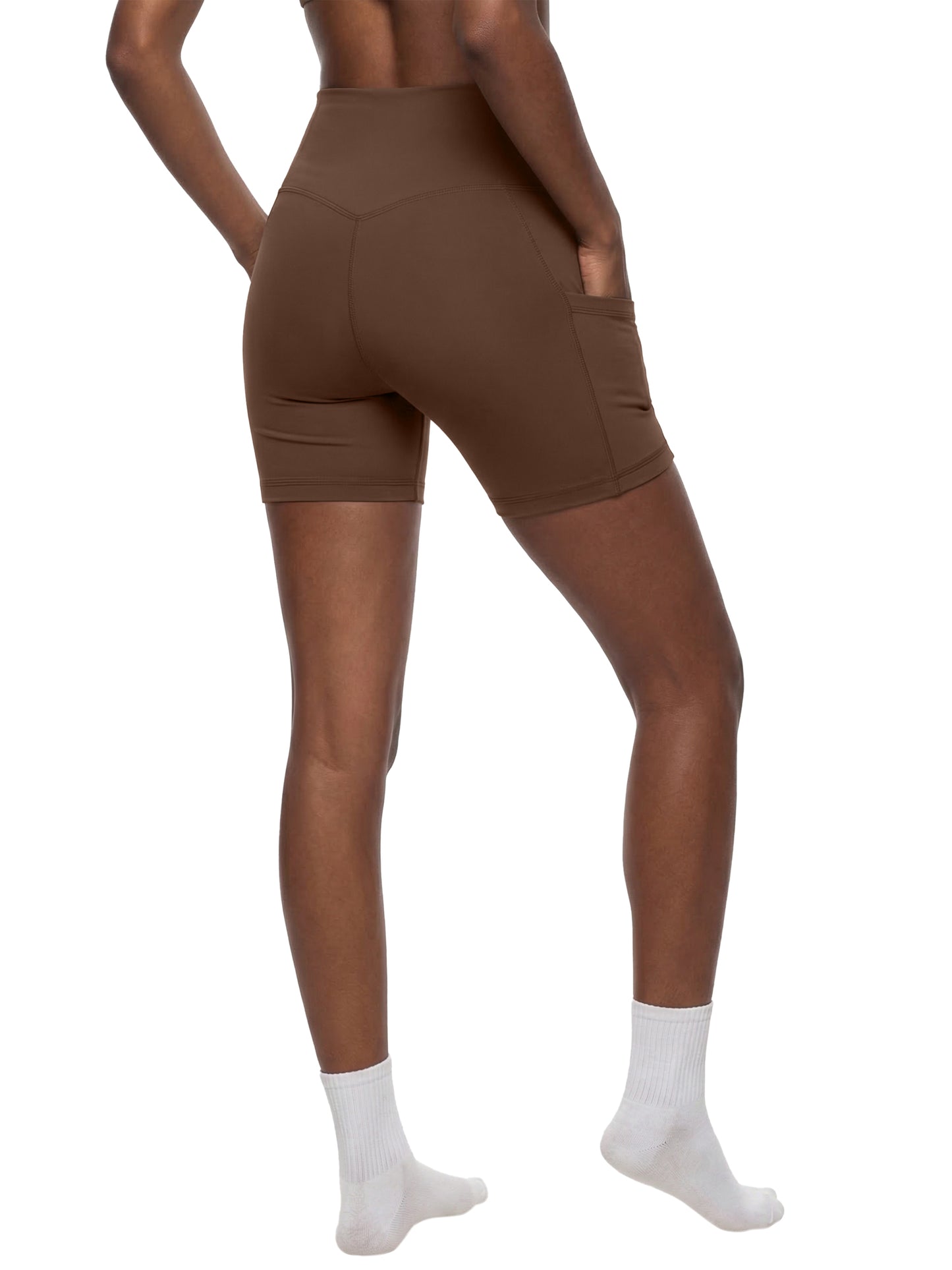 NIVÉ ATHLETICS Women's High-Waisted Pocket Biker Shorts